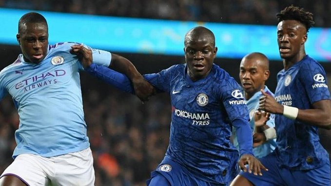 Kante against Manchester City