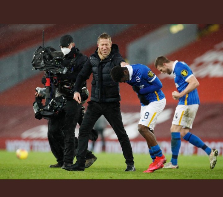 Brighton and Hove Albion manager and players