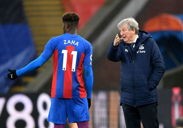 Crystal Palace manager, Roy Hodgson and Zaha