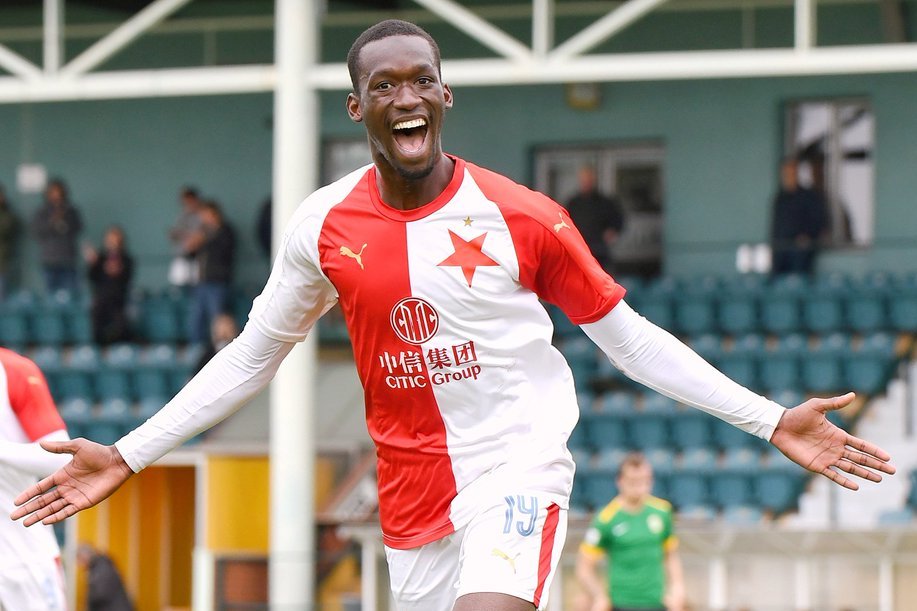 Slavia Praha's striker, Abdallah Sima