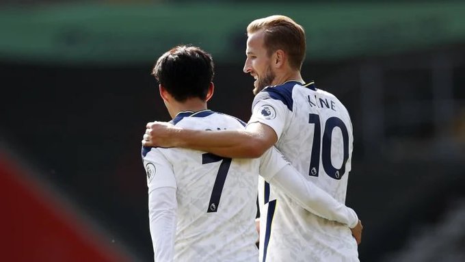 Tottenham's Harry Kane and Son Heung-Min