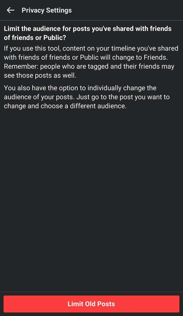 Limit old posts