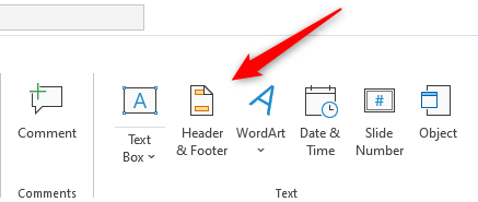 Click "Header and Footer."