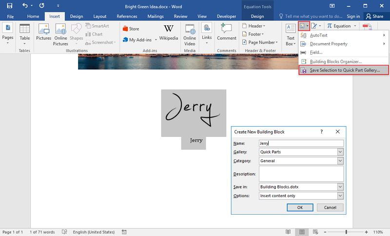 How to Insert a Signature in a Microsoft Word Document