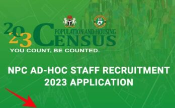 NPC Recruitment 2023/2024 Application Form Registration Portal | www.nationalpopulation.gov.ng